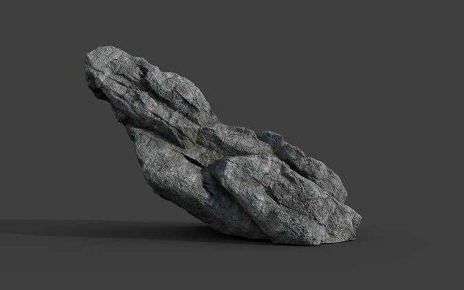 Cliff Rock 4-8 Low-poly 3D model