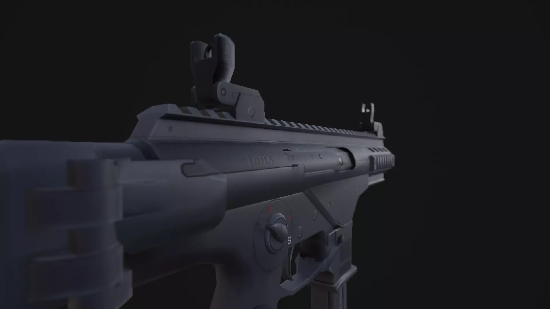 Beretta PMX PBR Low-poly Low-poly 3D model_0