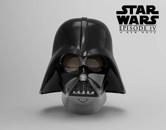 Darth Vader Helmet A New Hope Accurate STL  3D print model