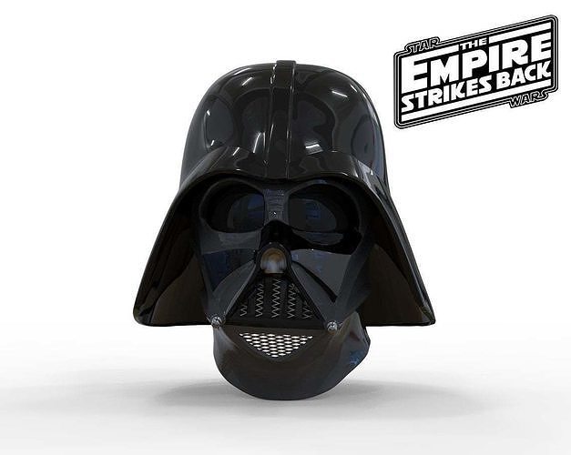 Darth Vader helmet Empire Strikes Back Accurate STL 3D print model