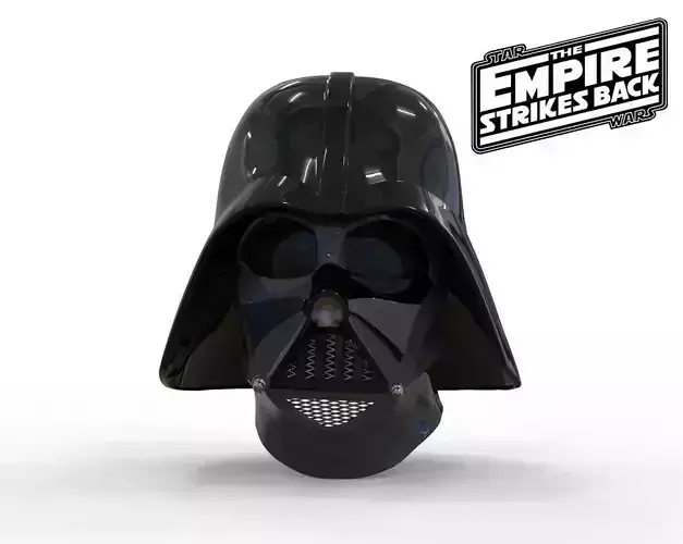 Darth Vader helmet Empire Strikes Back Accurate STL 3D print model