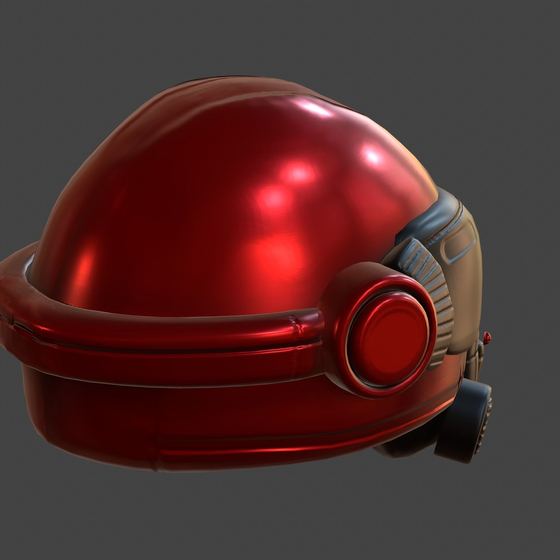 Helmet scifi military combat 3d futuristic Low-poly 3D model_5