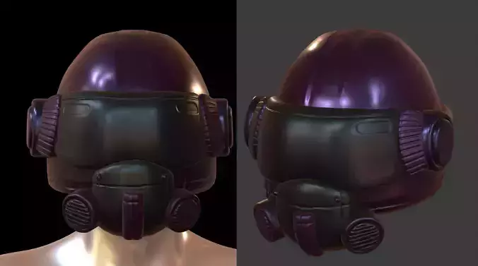 Helmet scifi military futuristic technology cyborg 