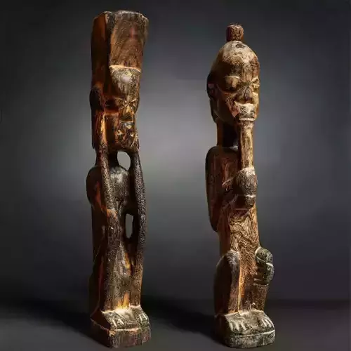 Primitive Sculpture Couple 3