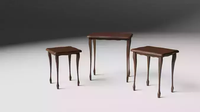 Stylish wooden tables