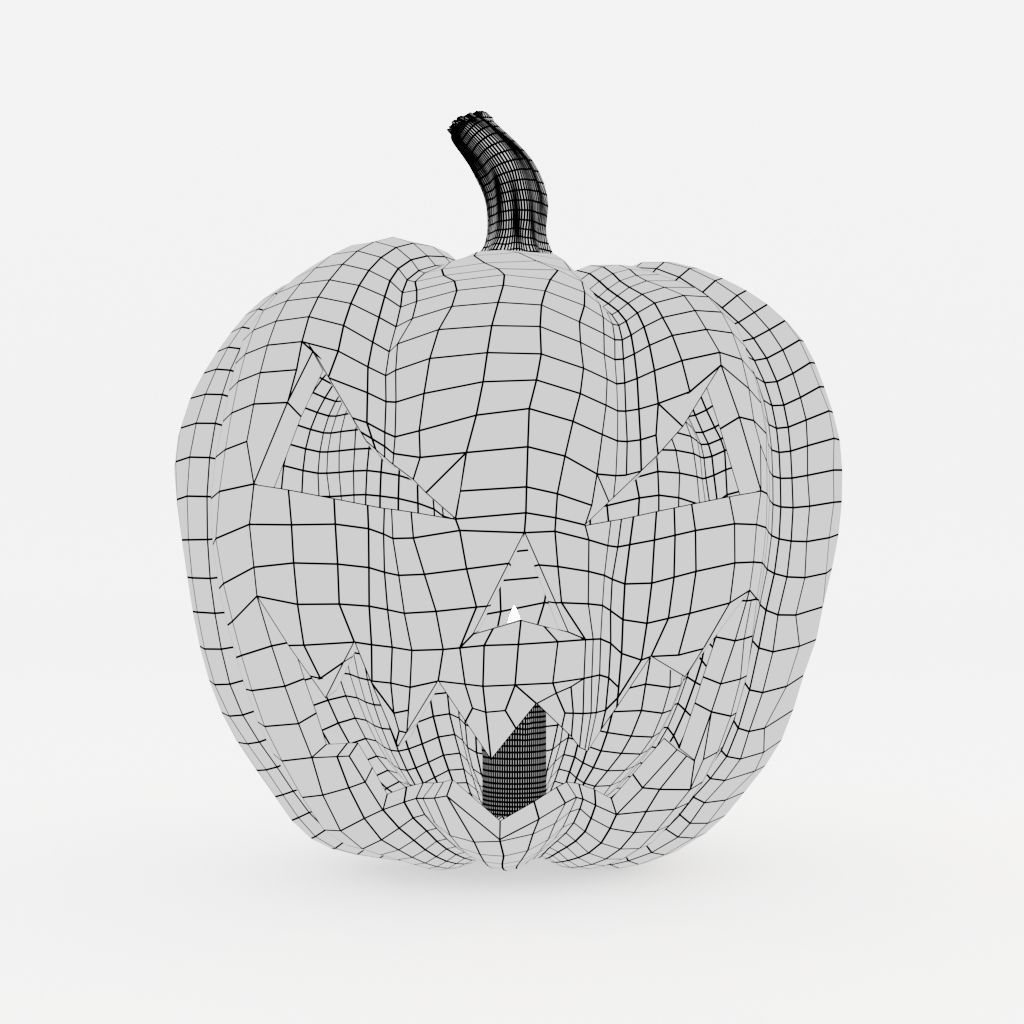 Jack-O-Lantern Halloween 3D model 3D model_8