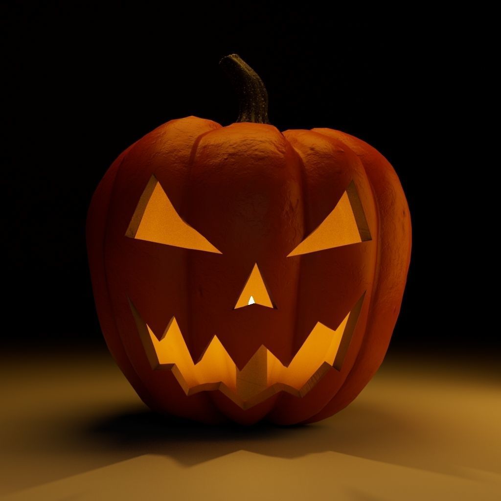 Jack-O-Lantern Halloween 3D model 3D model_1