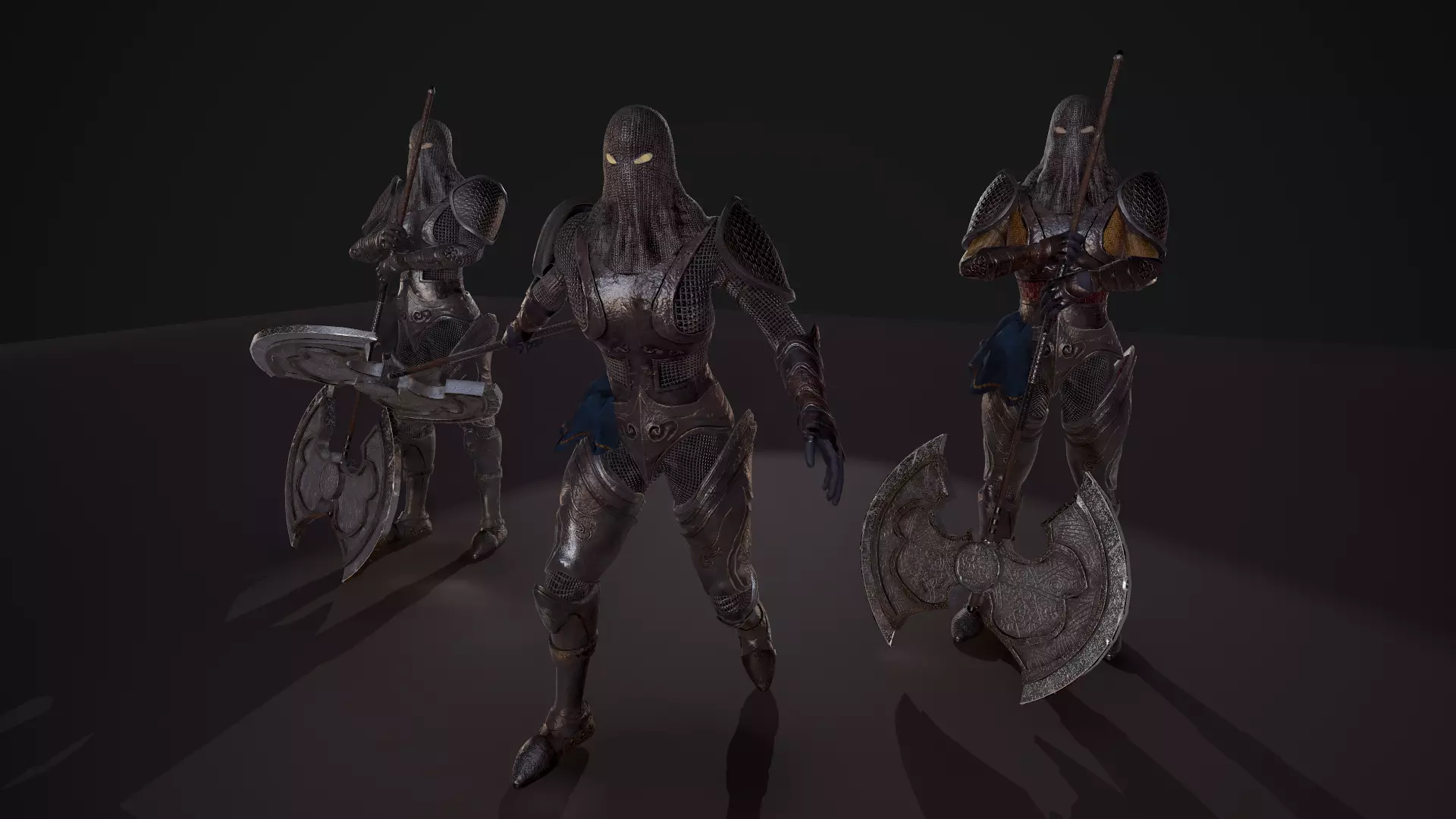 Iron guard Low-poly 3D model