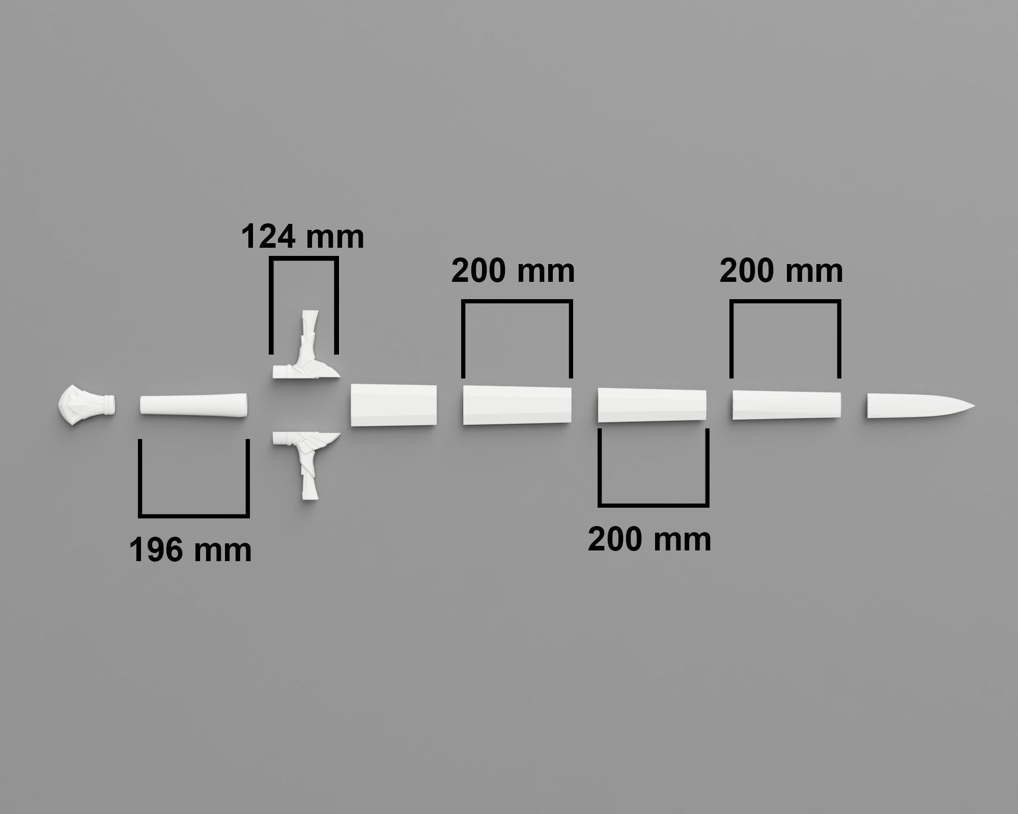 Urfael - Talion Sword - Shadow of Mordor - 3D Printable 3D print model_5