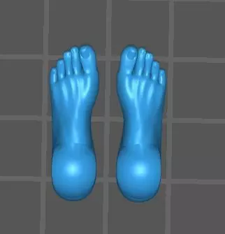 Marvel Legends Female Bare Foot Custom Parts 3D print model_0