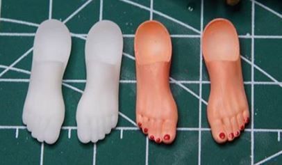 Marvel Legends Female Bare Foot Custom Parts 3D print model_2