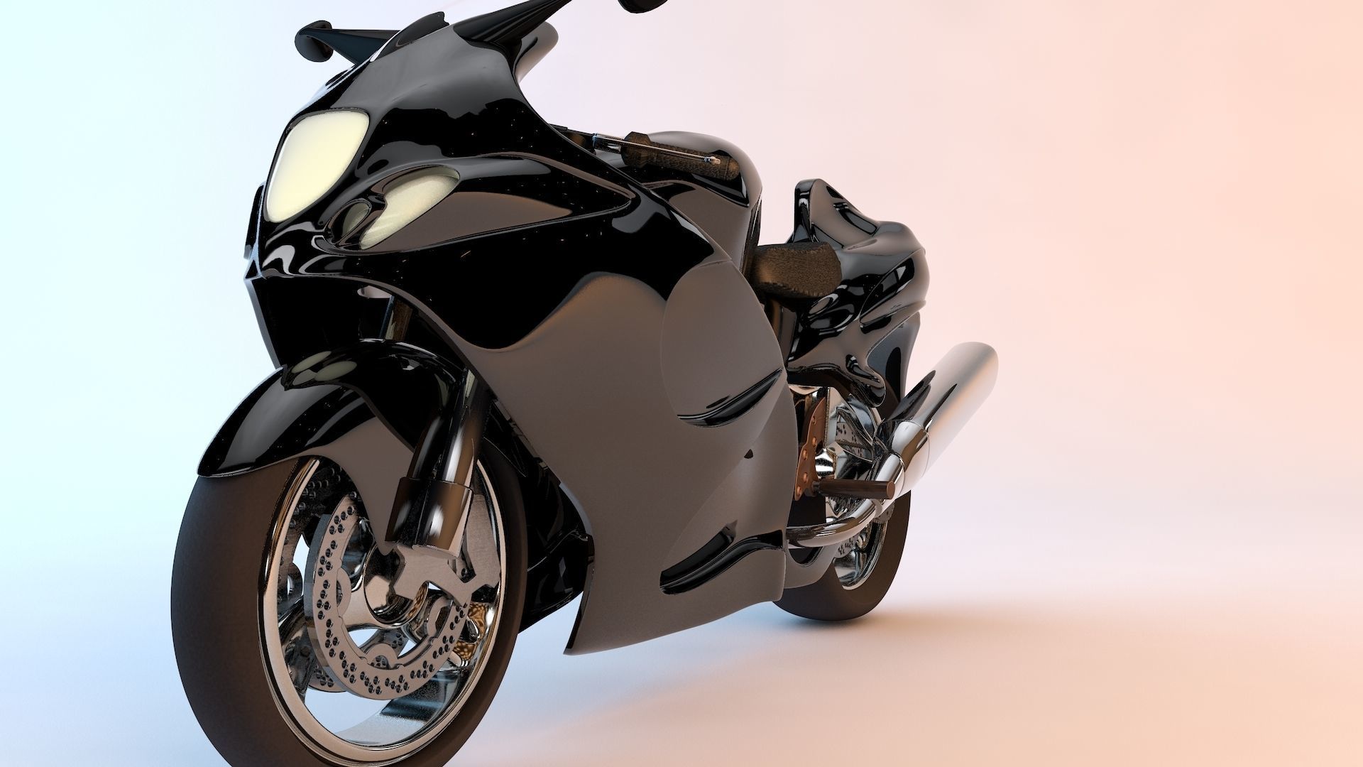 Motorcycle 1 3D model_2