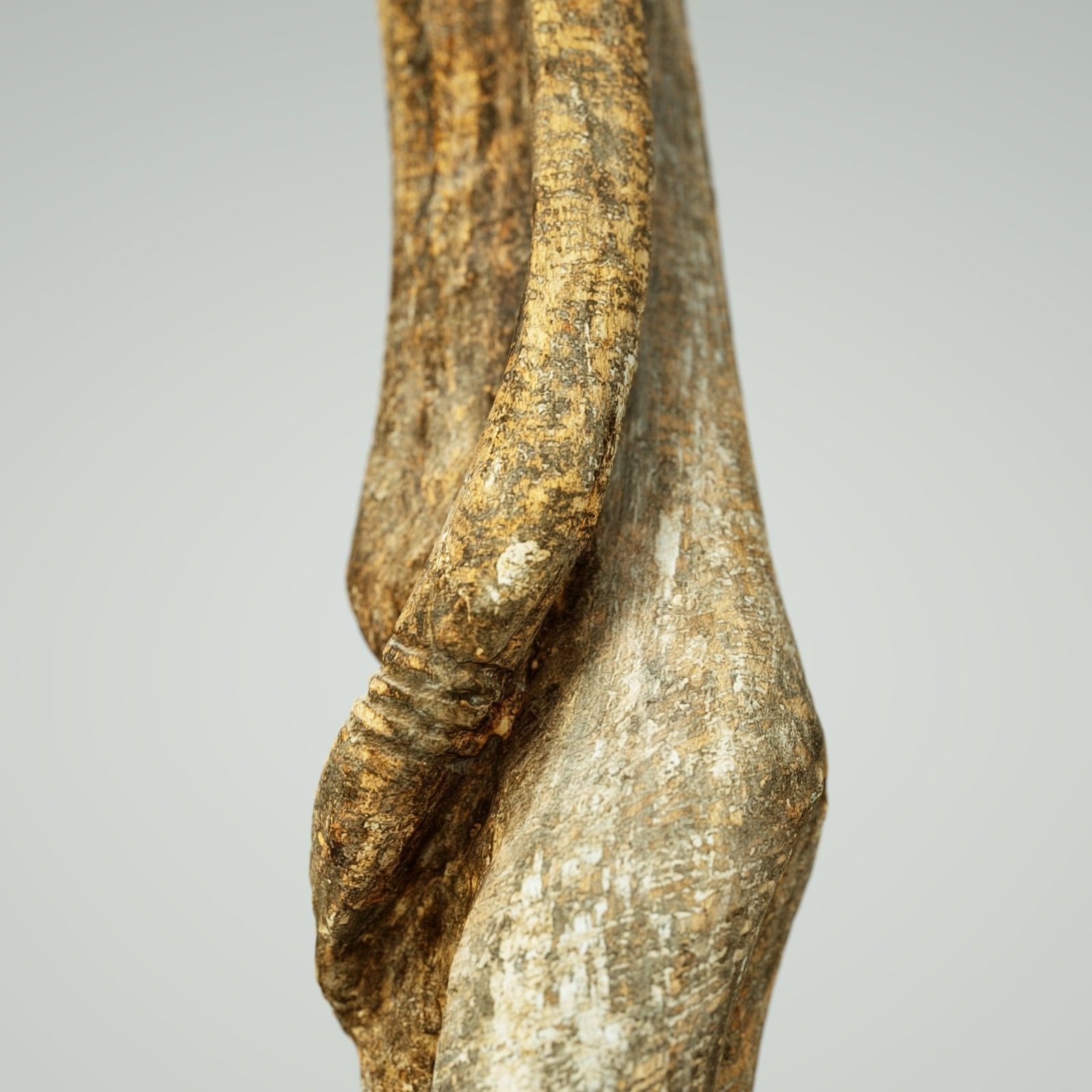 Big Wood African Statue Low-poly 3D model_2