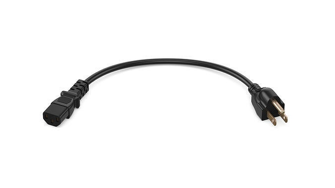 Power Cord 30 cm 3D model