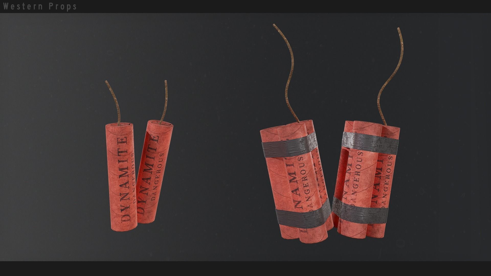 Western Props Vol 1 Free low-poly 3D model_7