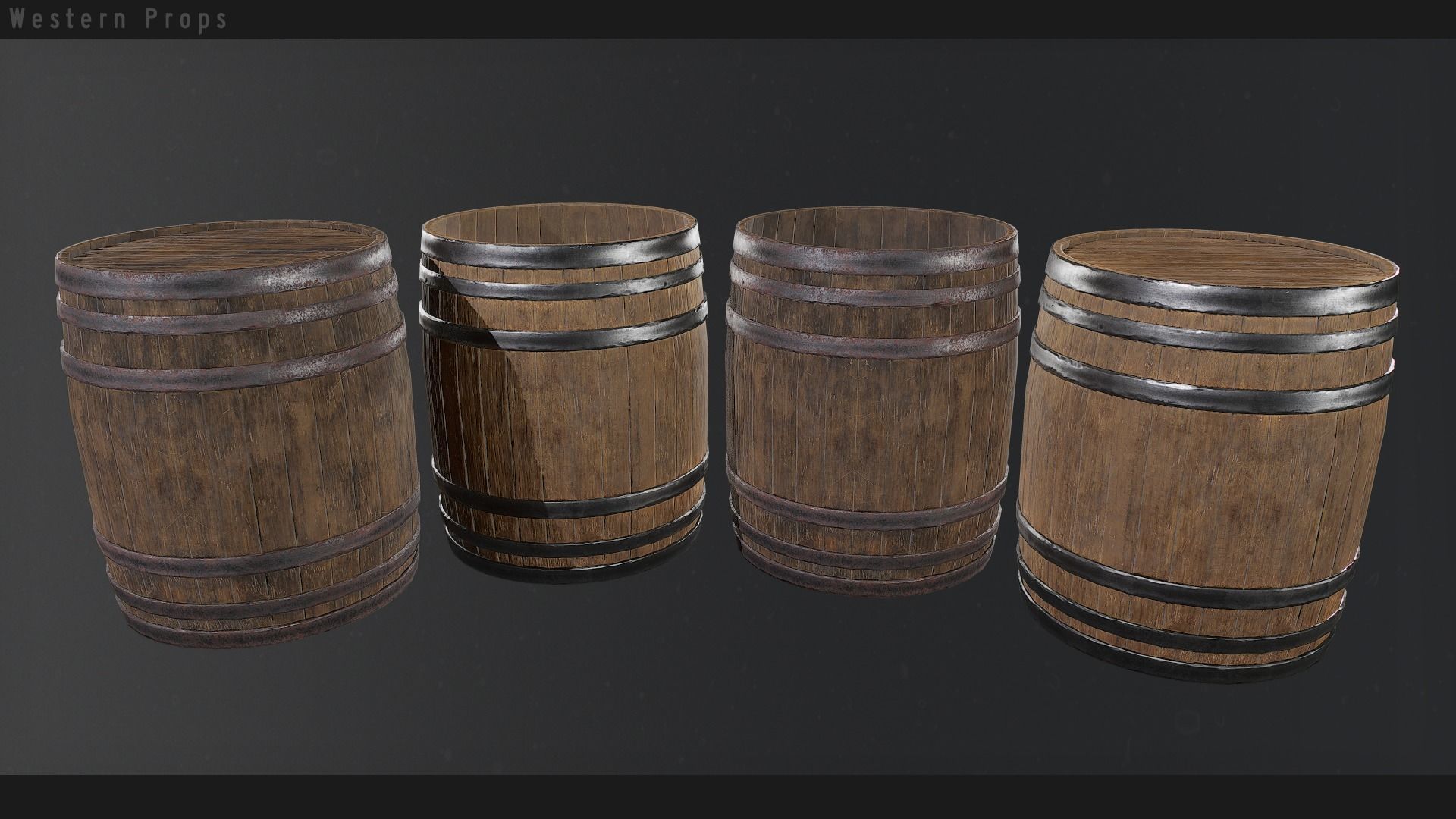 Western Props Vol 1 Free low-poly 3D model_4