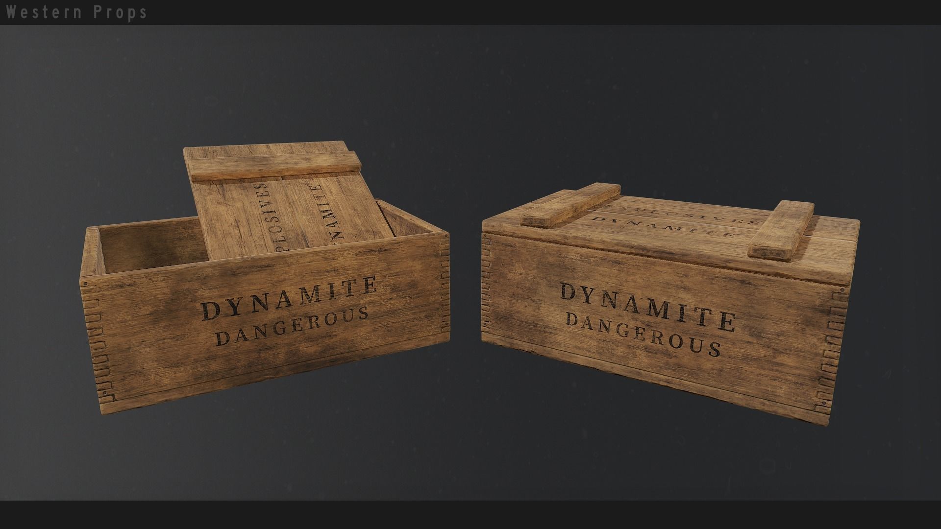 Western Props Vol 1 Free low-poly 3D model_6