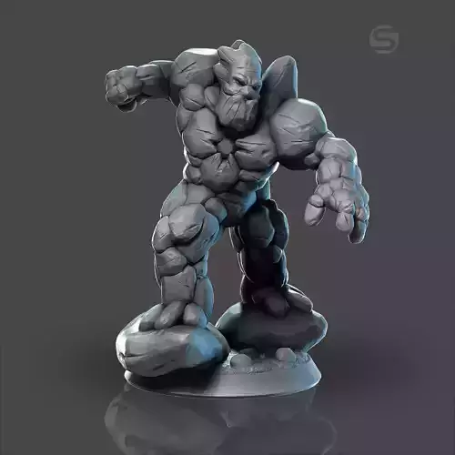 Golem Miniature 75mm scale 3D print model