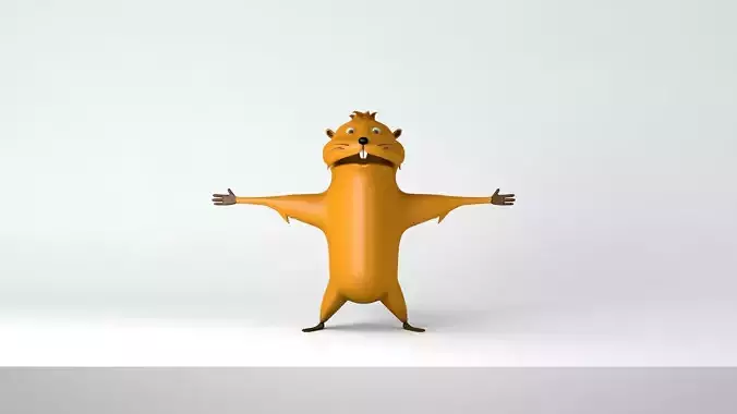 Beaver squirrel 3D model