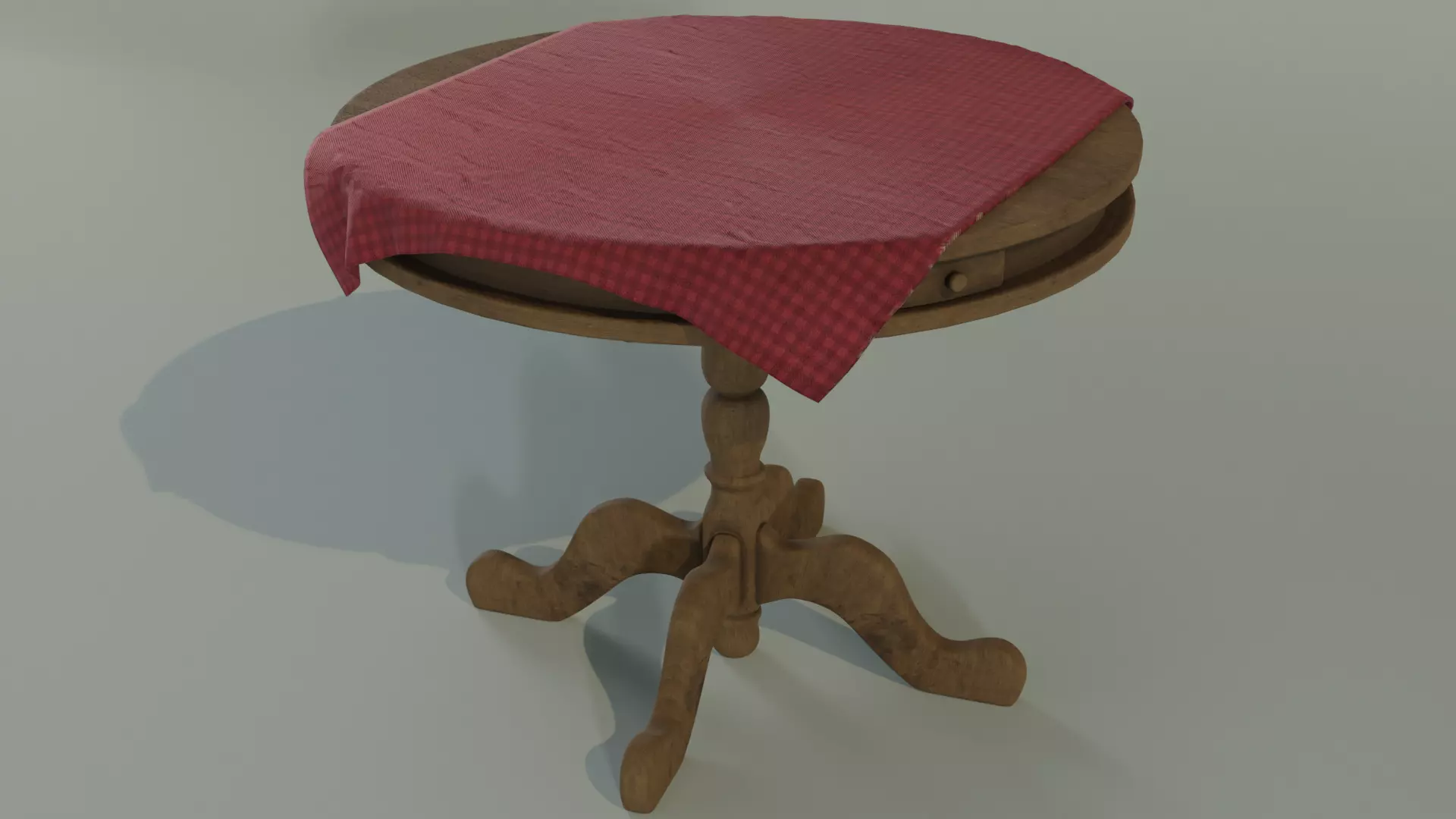 Old Round Table 3D model | CGTrader