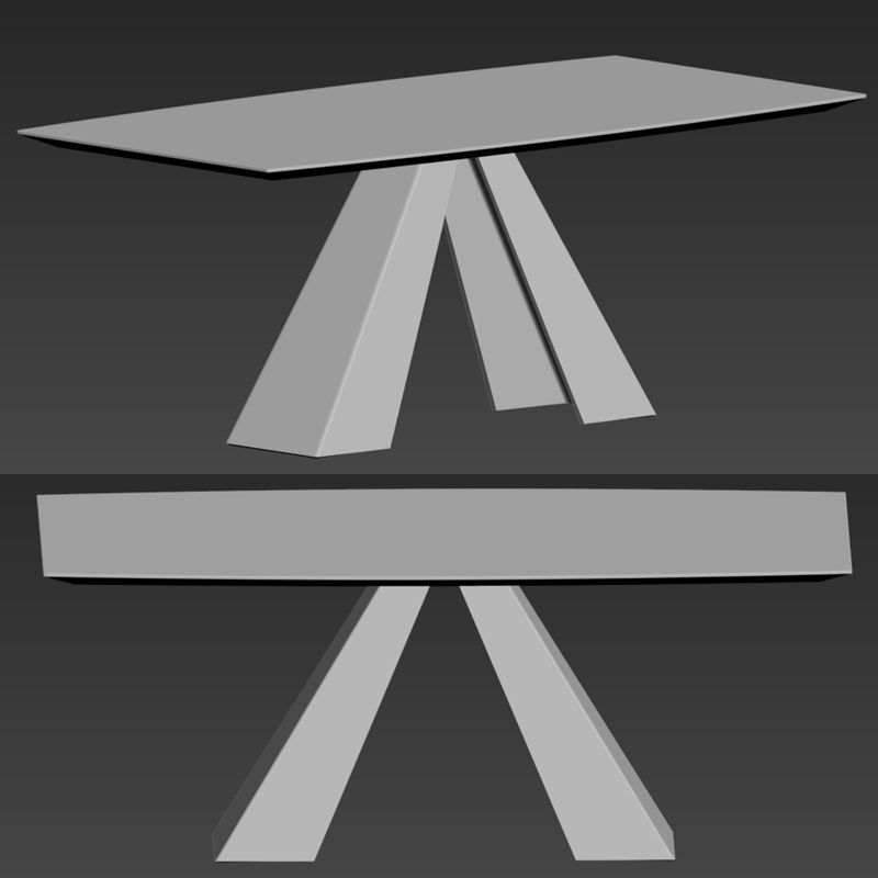 Cloyd Upholstered Side Chair Table 3D model_4