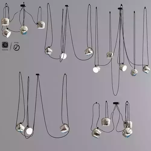 Aim Pointed Lighting Set Chrome