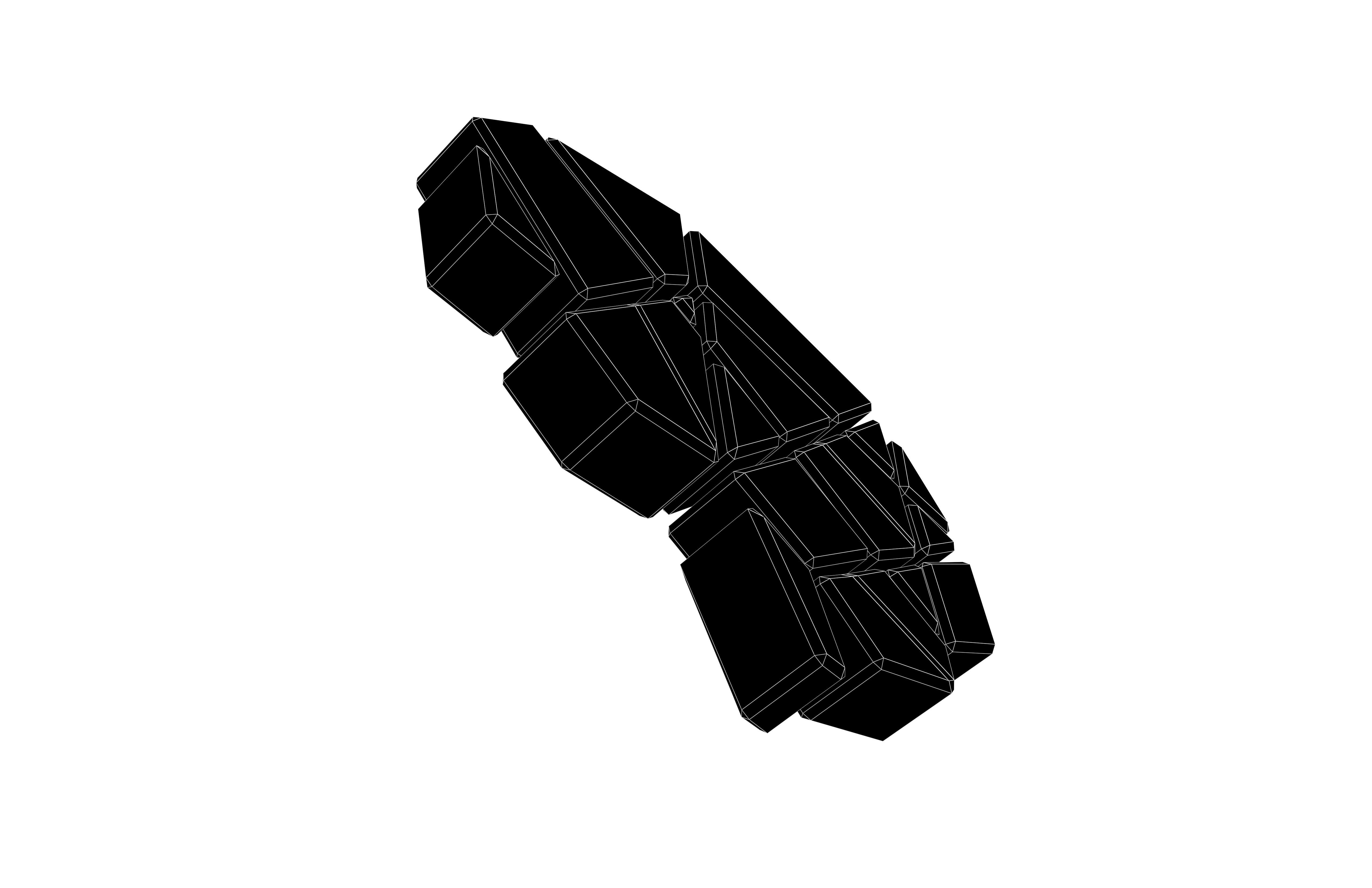 Brain Symbol v2 002 Low-poly 3D model_7