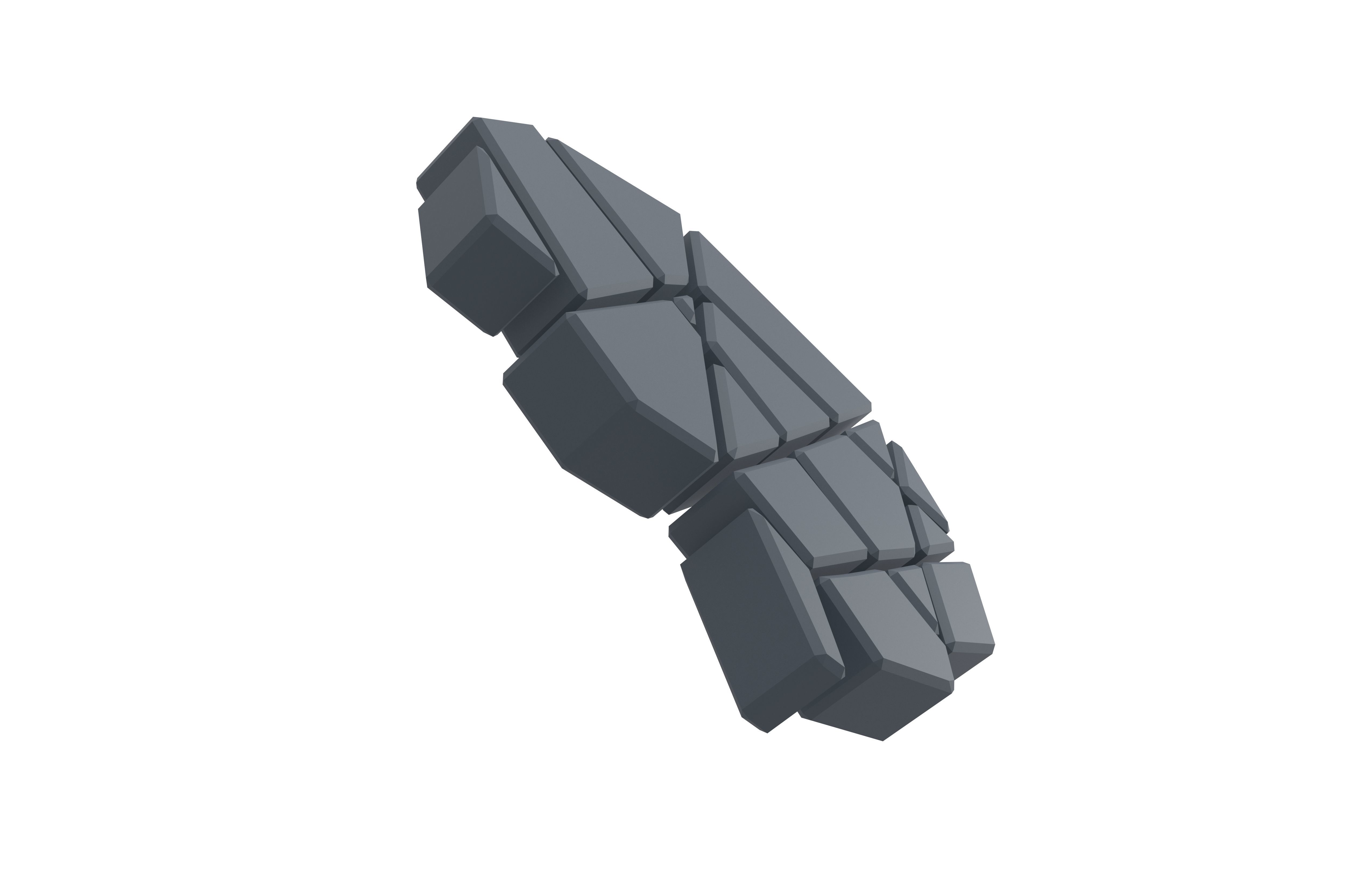 Brain Symbol v2 005 Low-poly 3D model_3