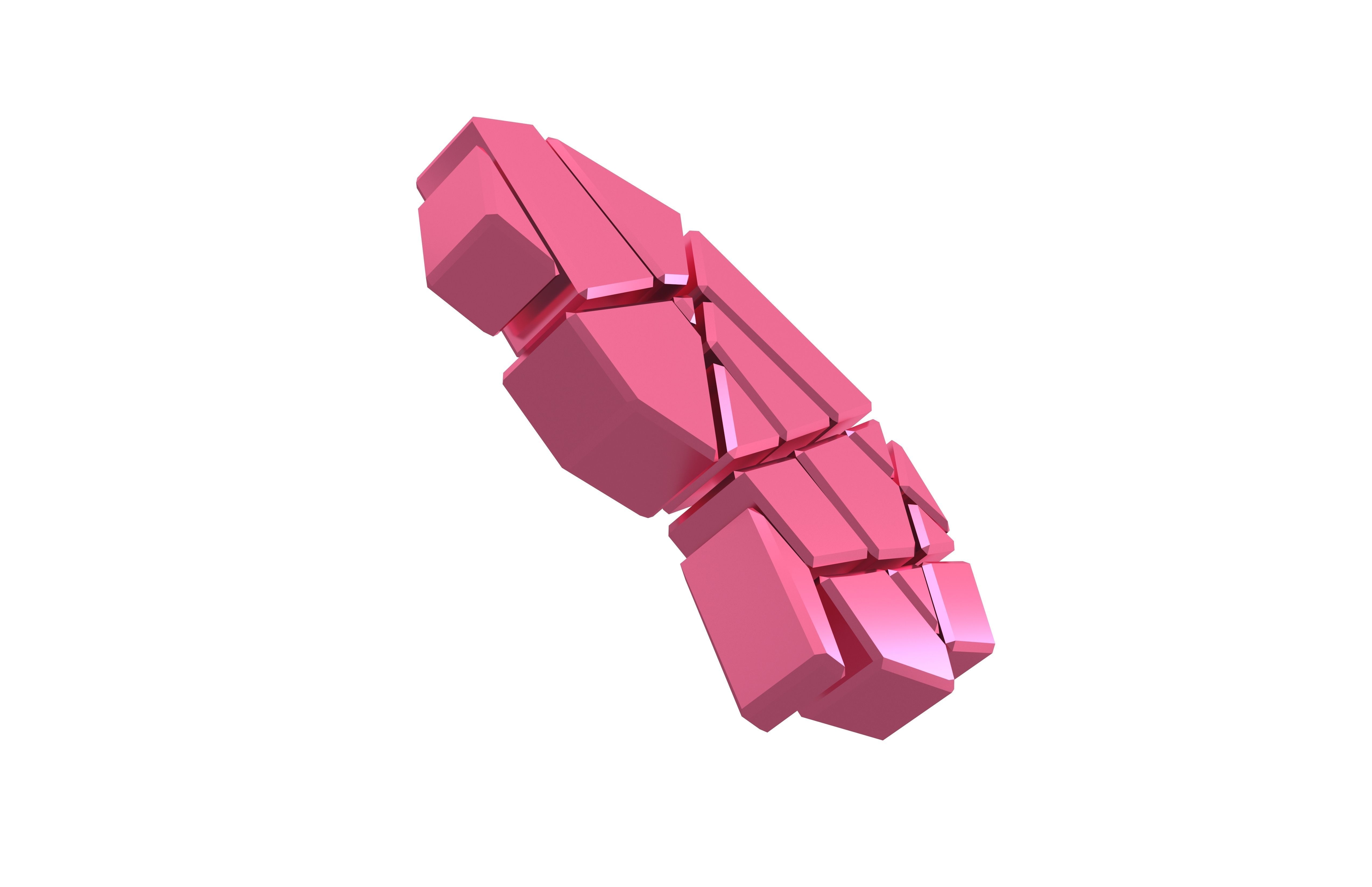Brain Symbol v2 006 Low-poly 3D model_3