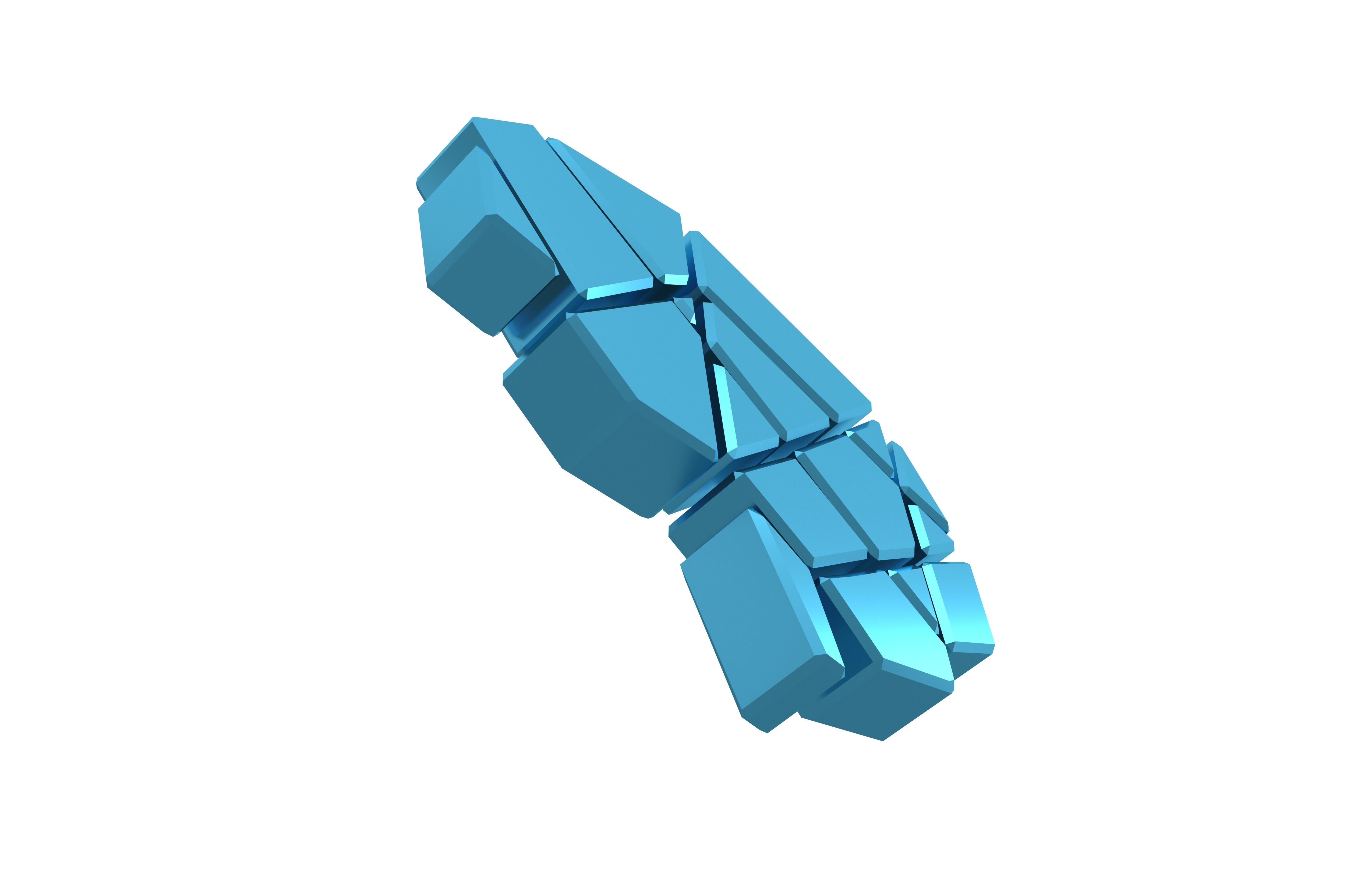 Brain Symbol v2 008 Low-poly 3D model_2