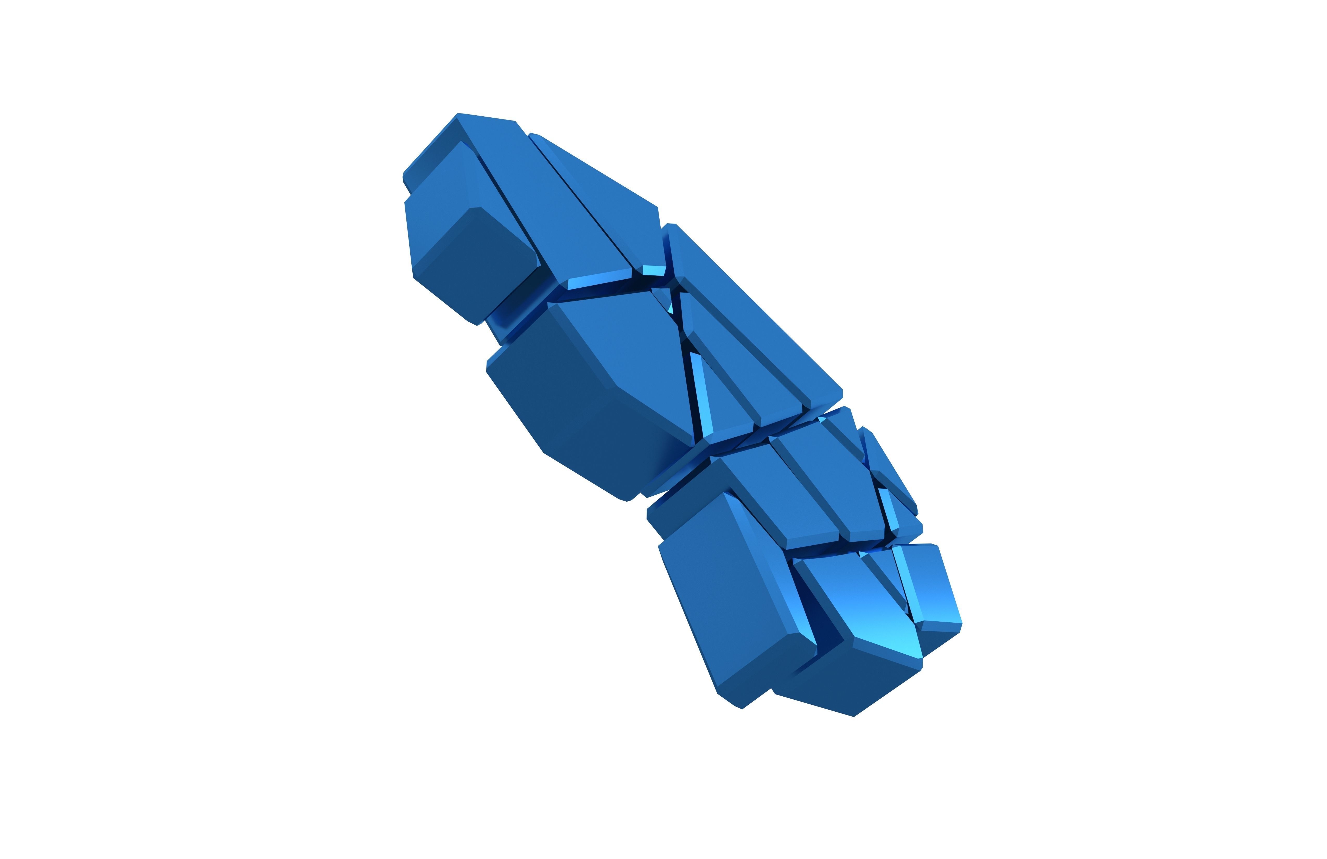 Brain Symbol v2 009 Low-poly 3D model_1