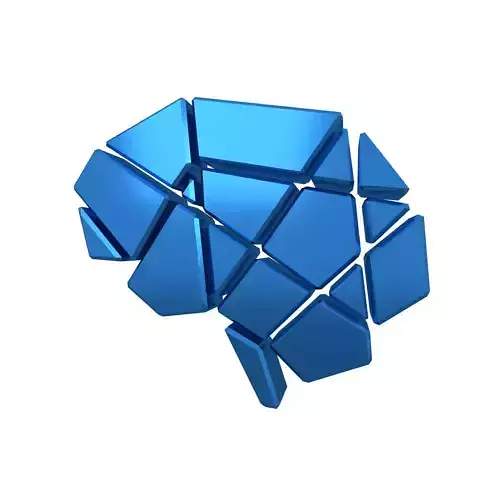 Brain Symbol v2 009 Low-poly 3D model