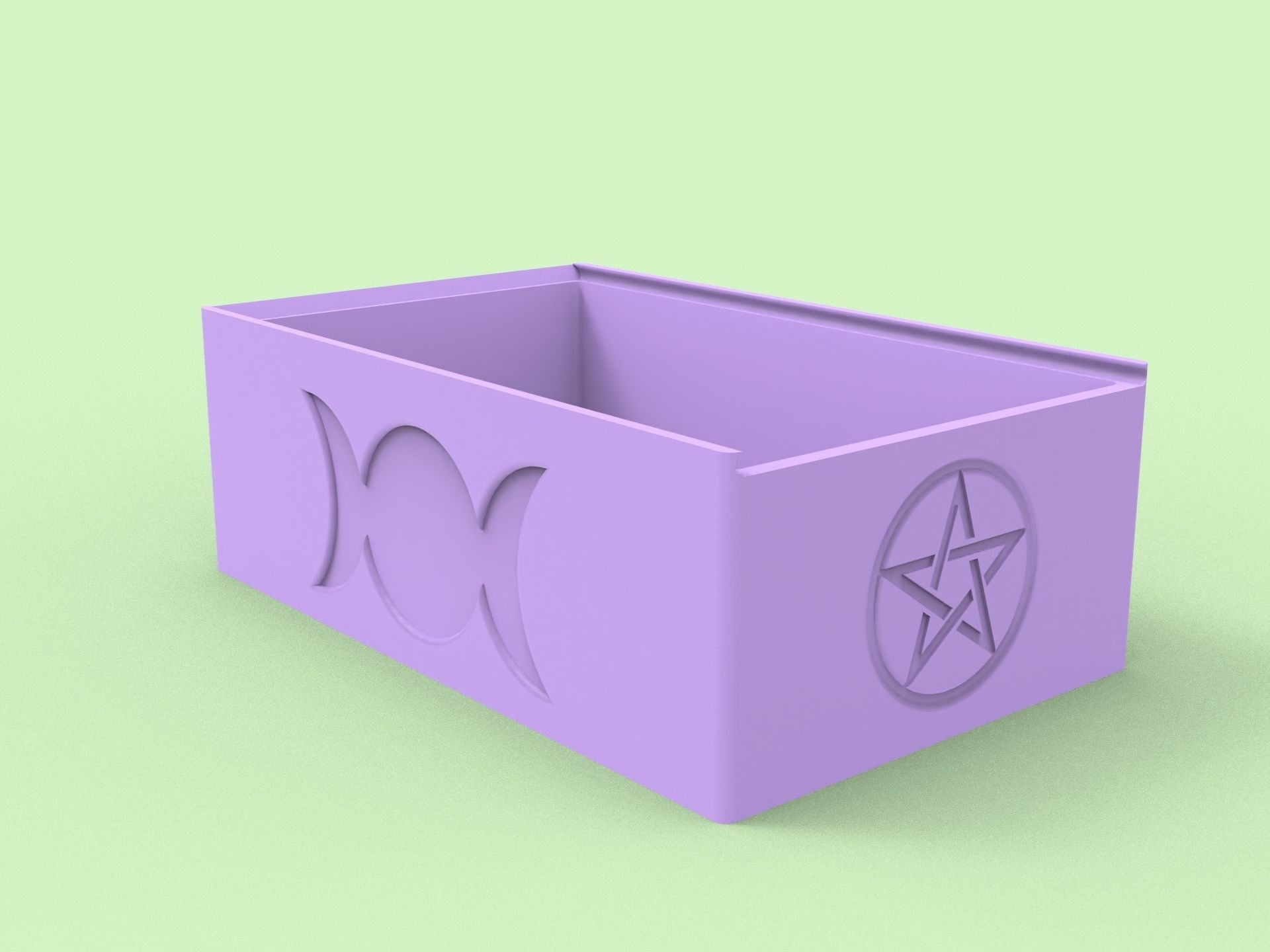 Tarot Deck Box 3D print model_1