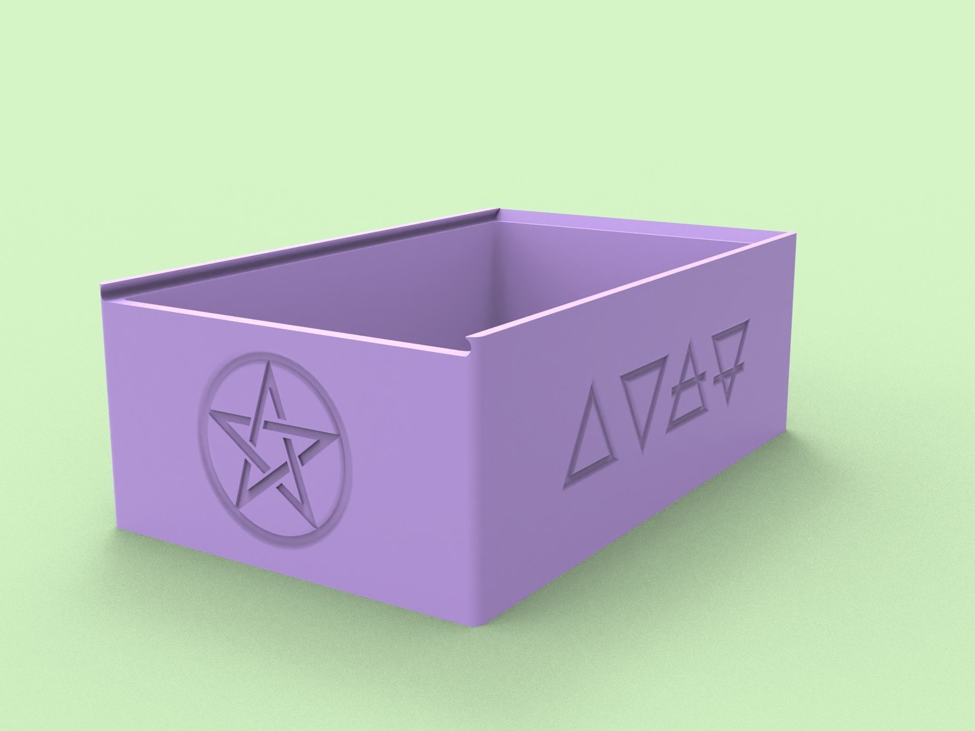 Tarot Deck Box 3D print model_2