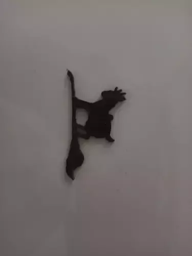 Goat On A Broom  3D print model