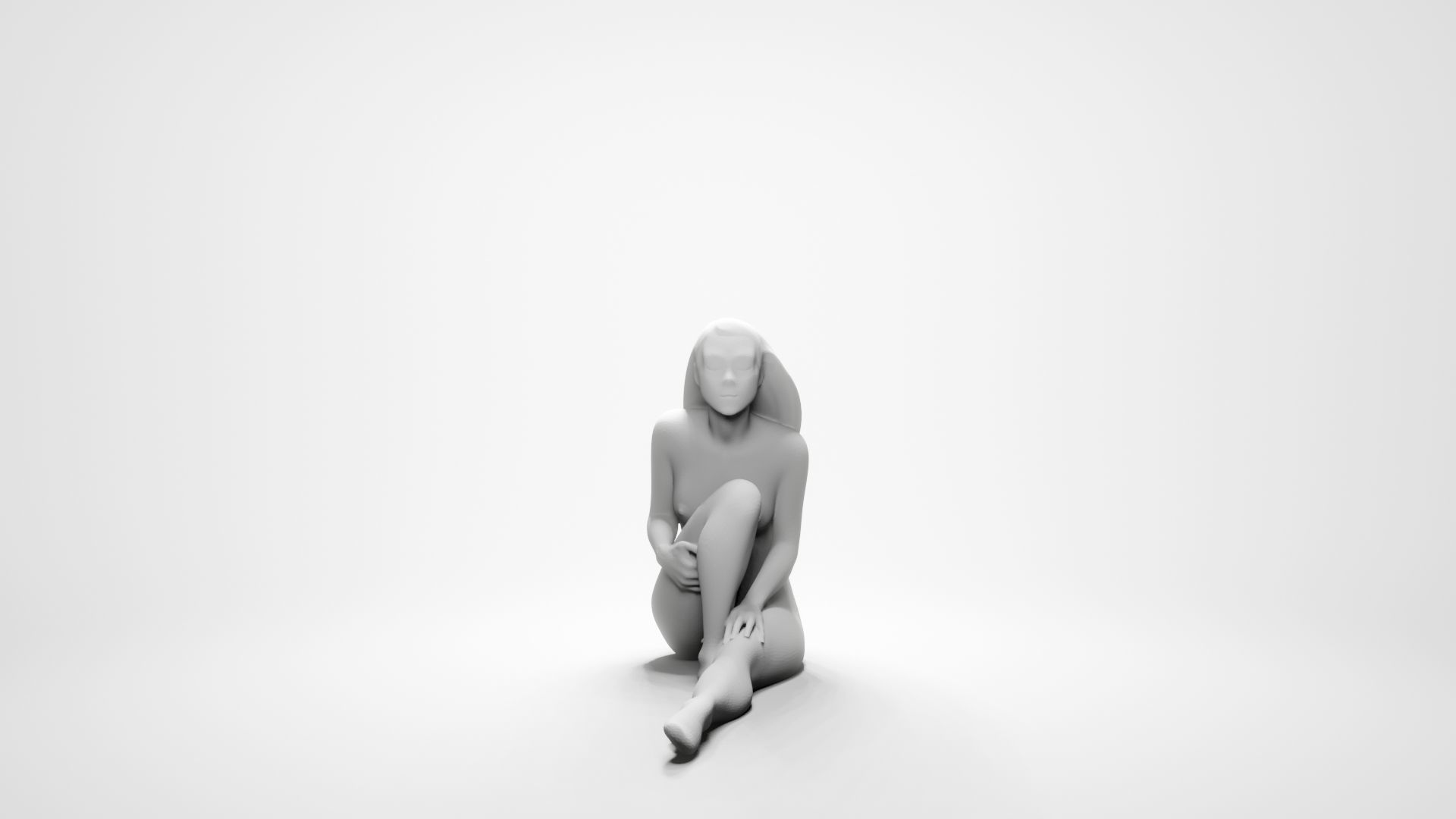 Woman sitting 6 3D print model_11