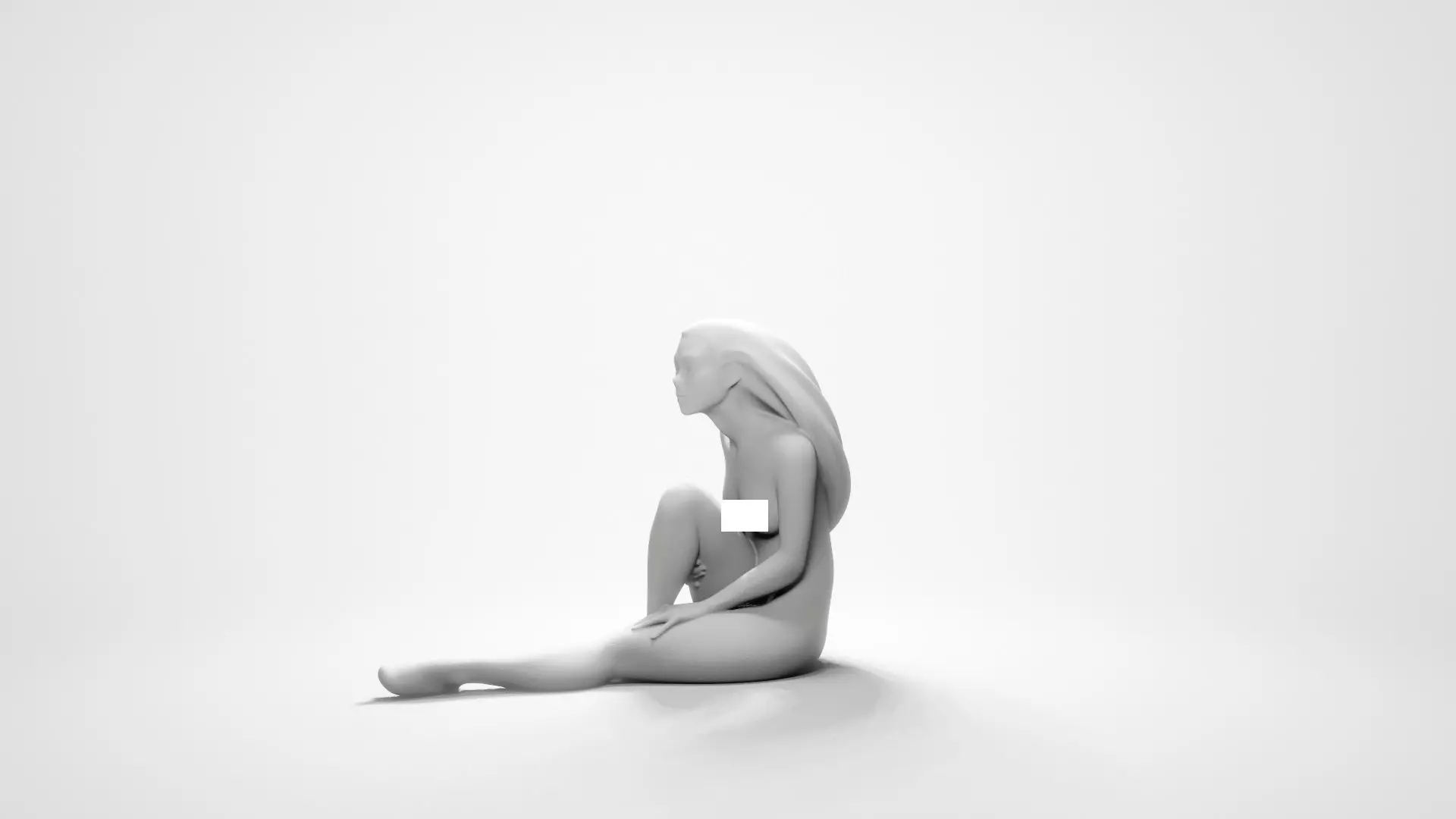 Woman sitting 6 3D print model_0