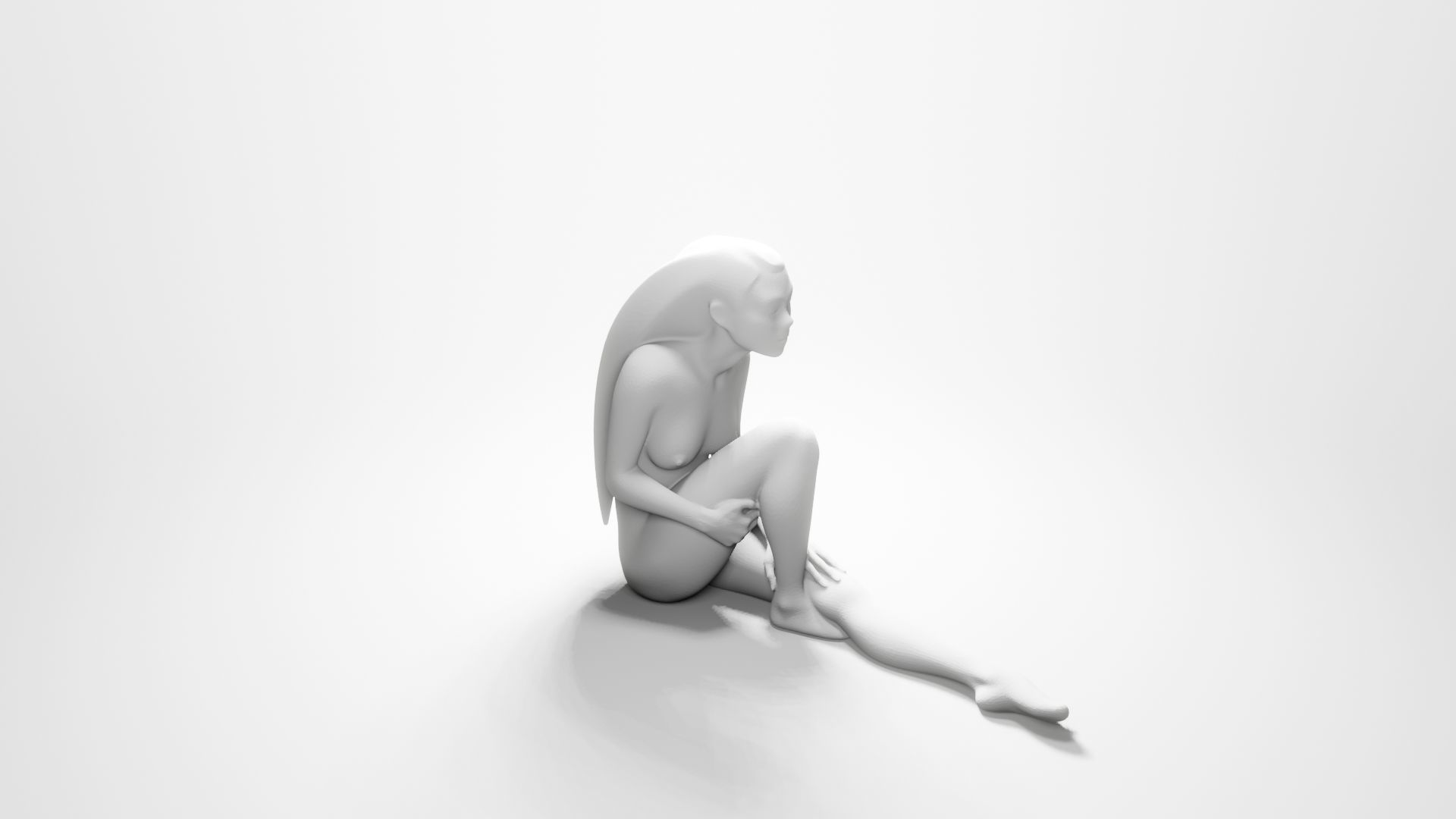 Woman sitting 6 3D print model_14