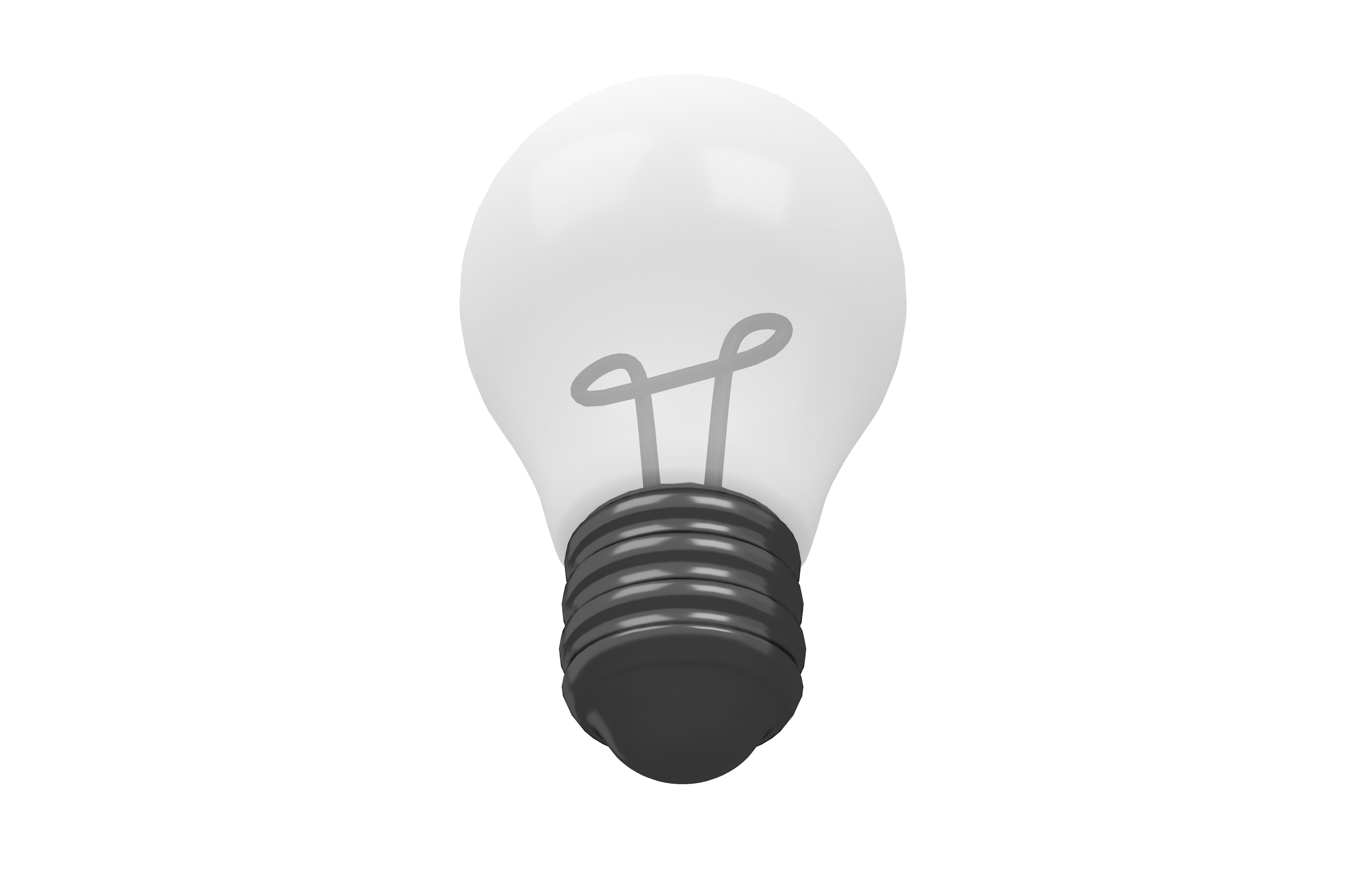 Light Bulb v1 003 Low-poly 3D model_3