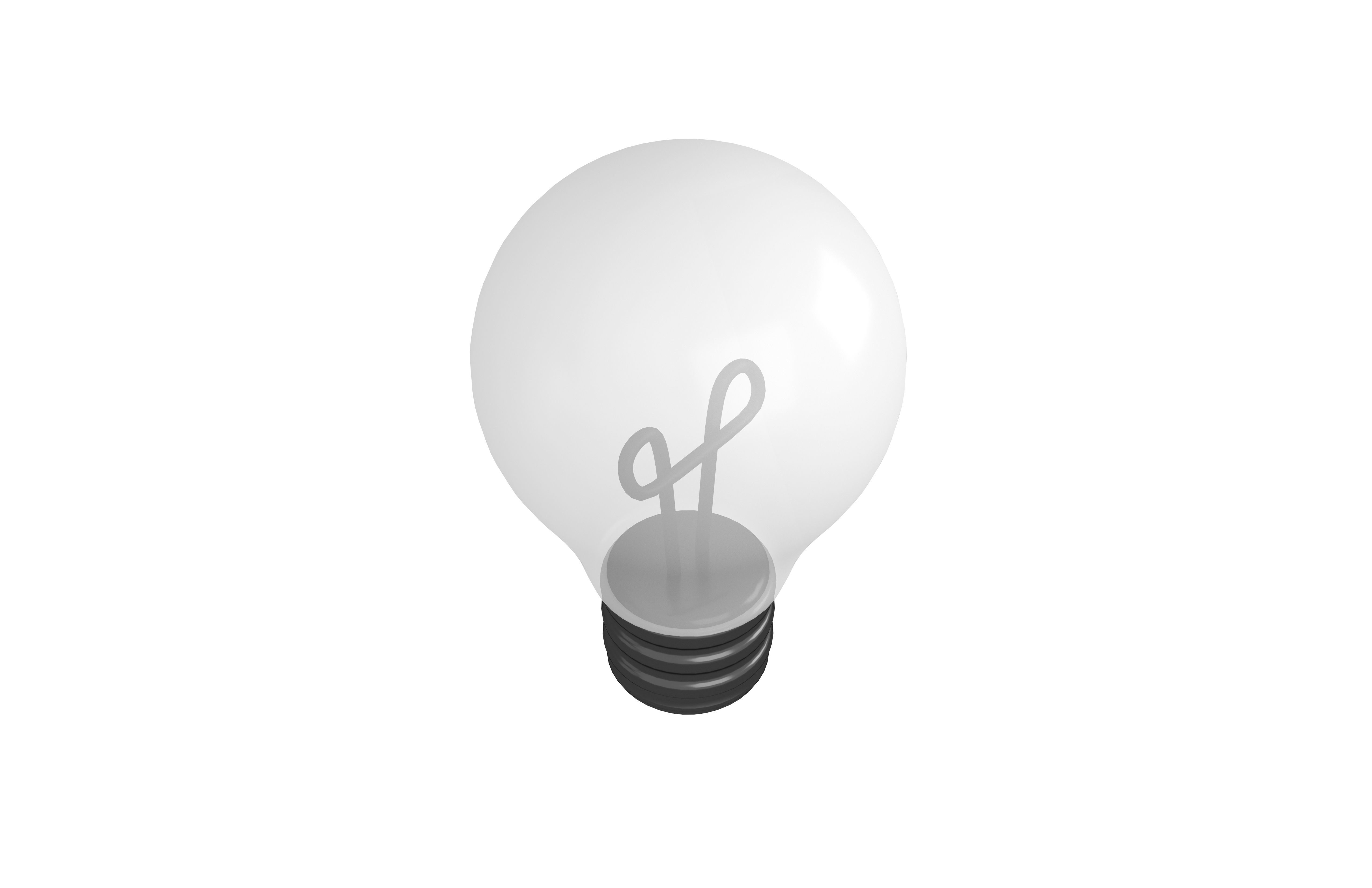 Light Bulb v1 003 Low-poly 3D model_4