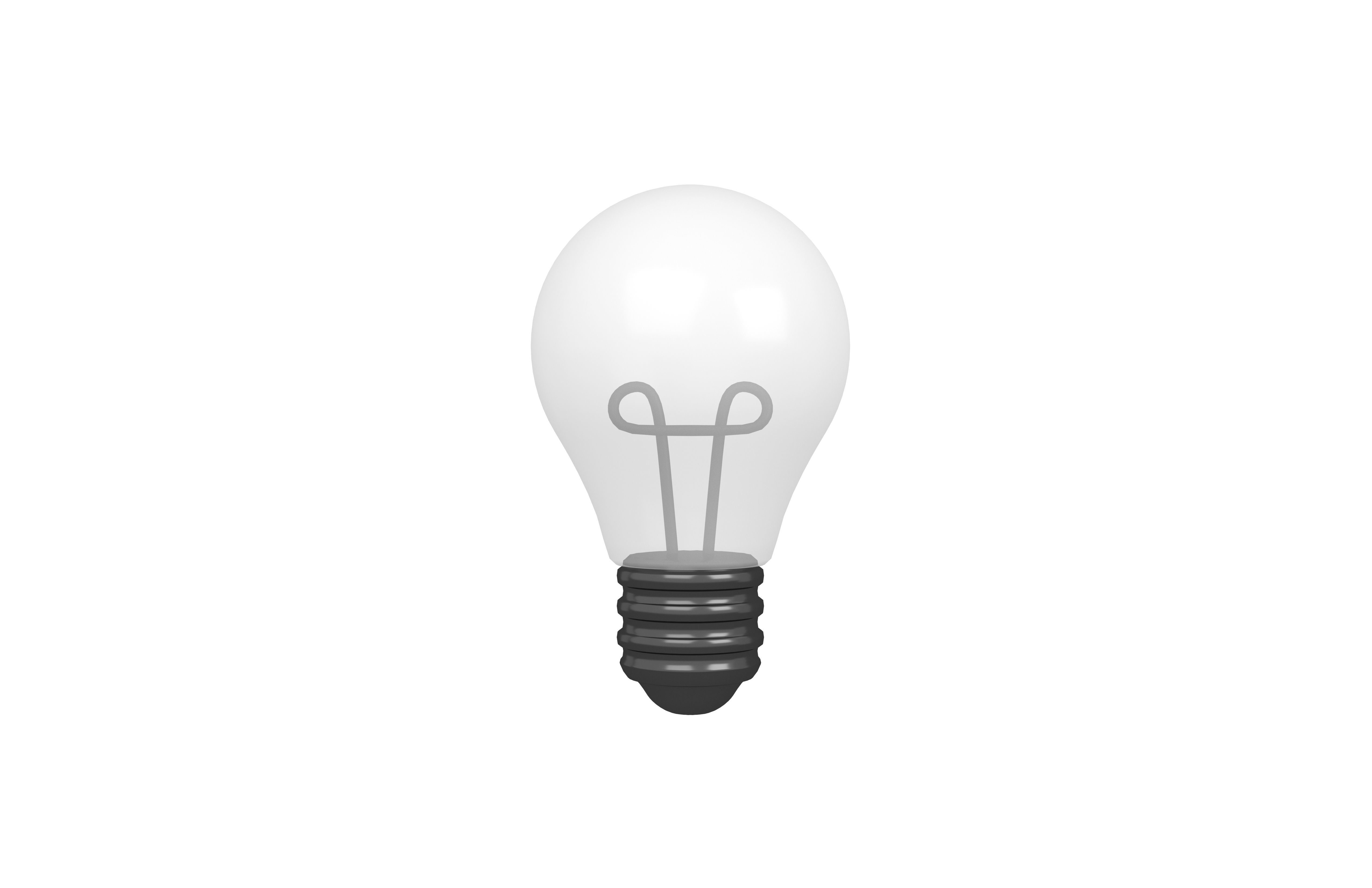 Light Bulb v1 003 Low-poly 3D model_2