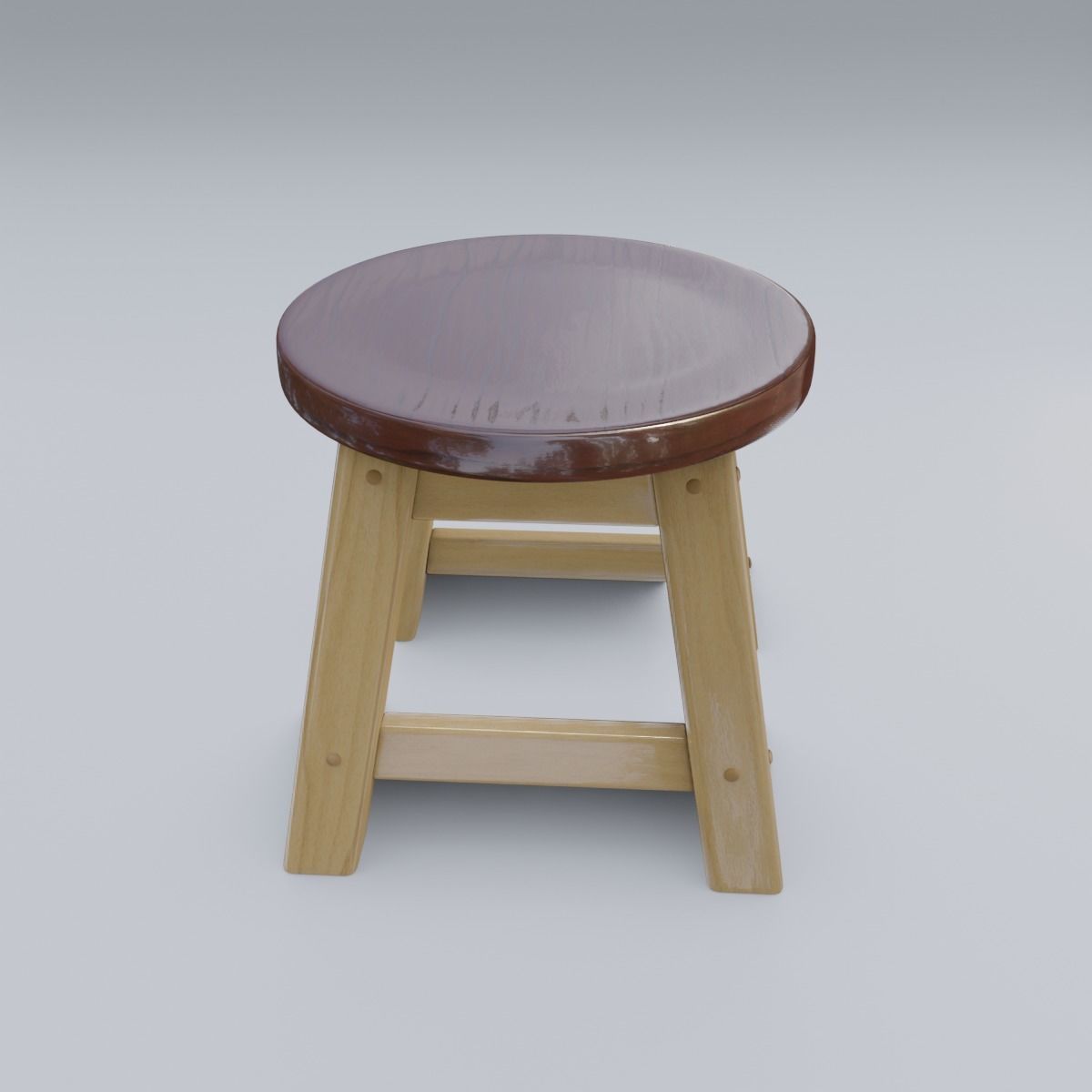 Child Step Stool 3D model_12