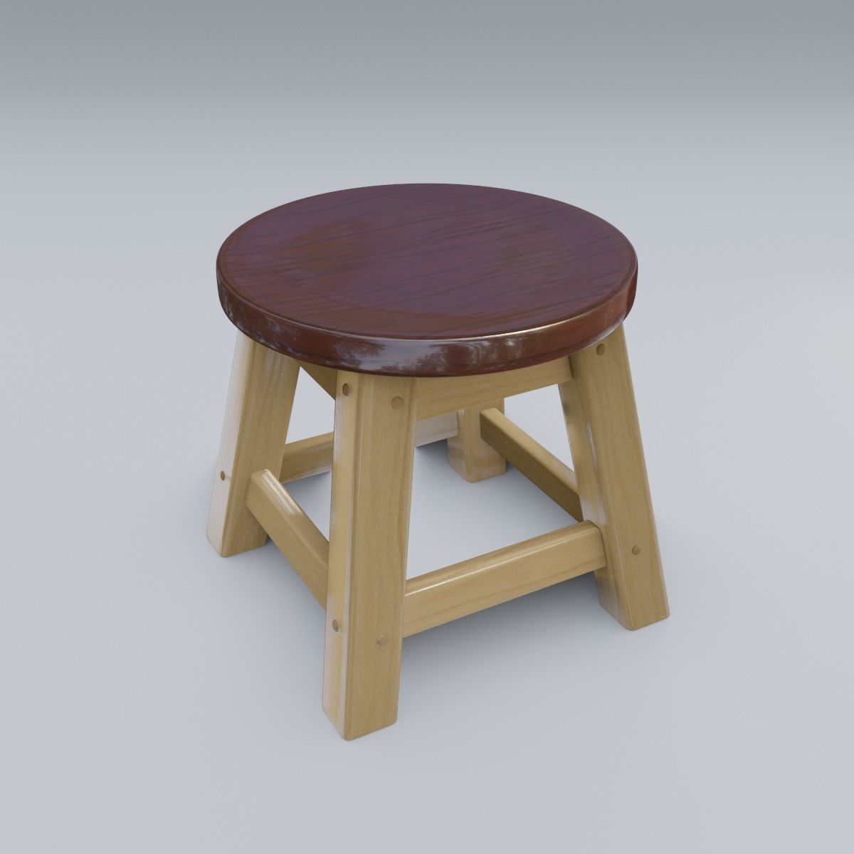 Child Step Stool 3D model_8