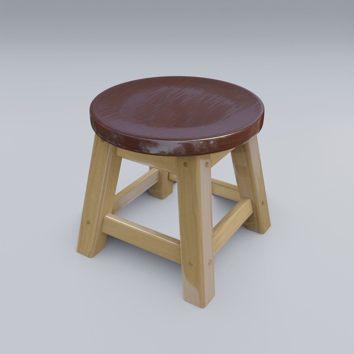 Child Step Stool 3D model_10