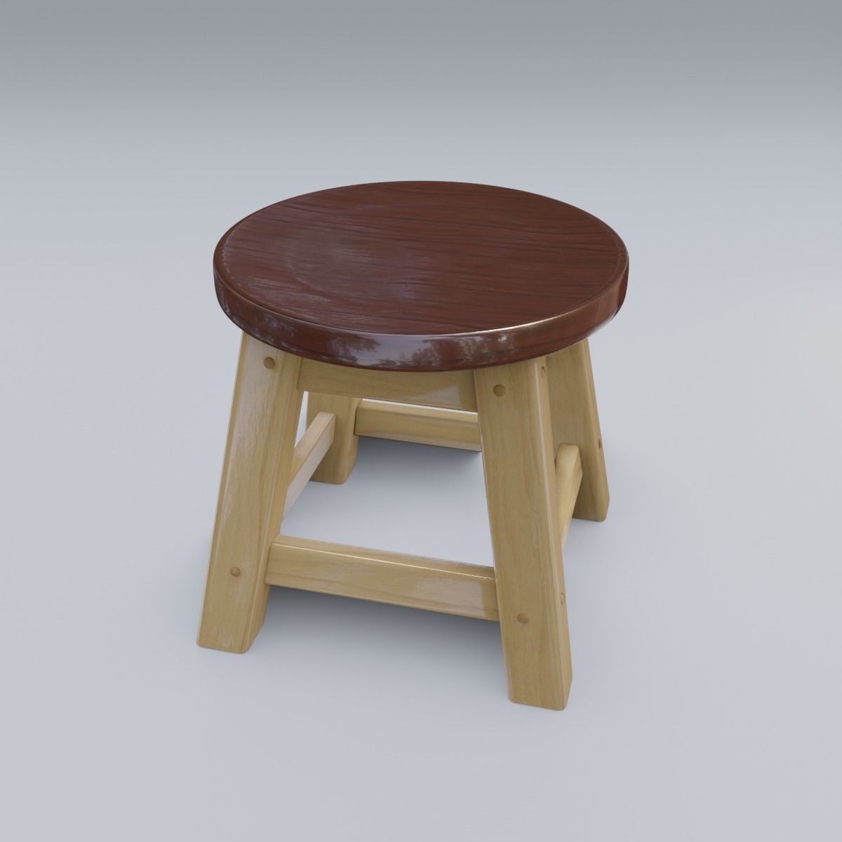 Child Step Stool 3D model_30