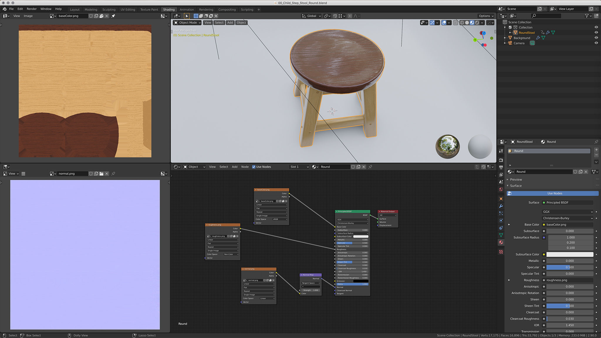 Child Step Stool 3D model_4