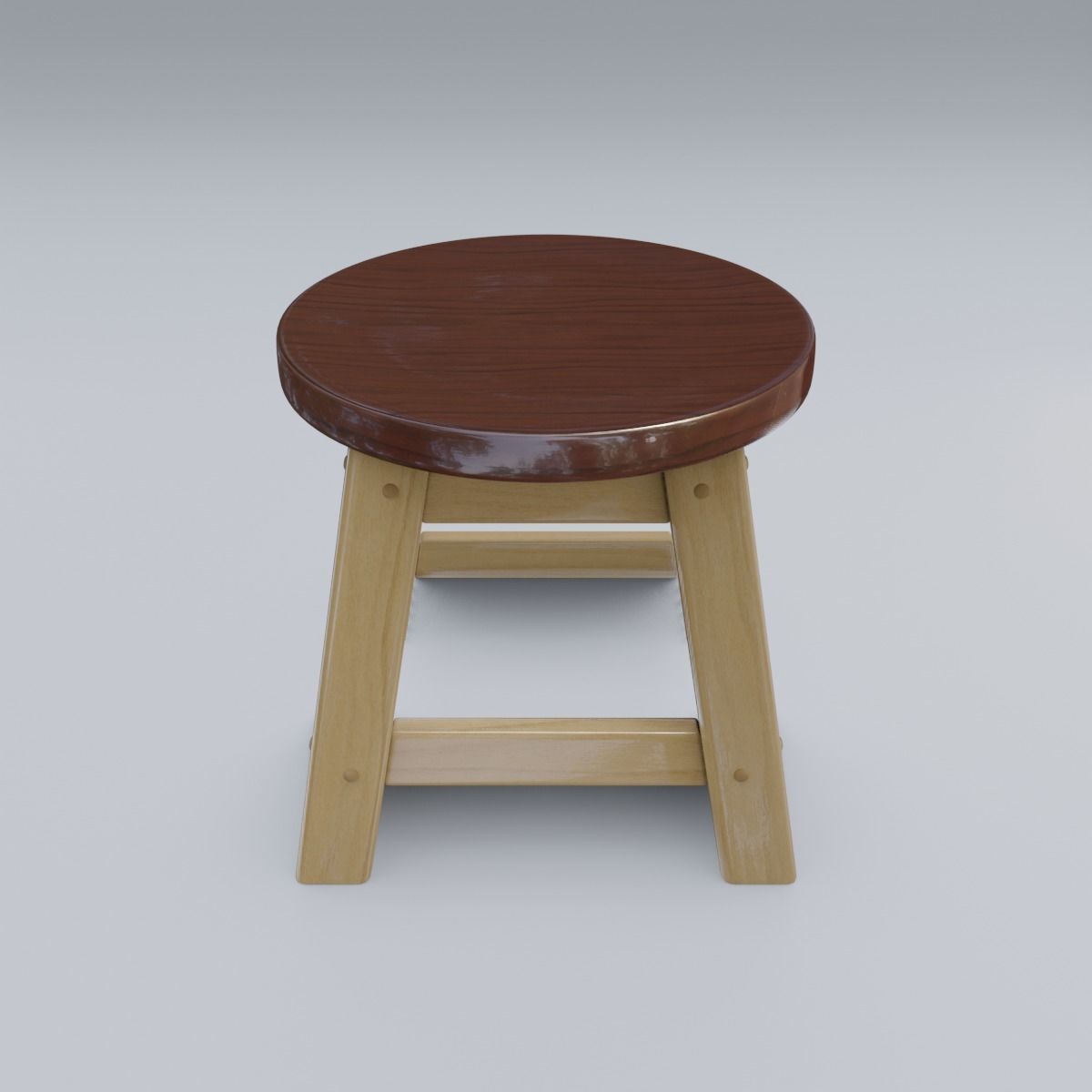 Child Step Stool 3D model_6