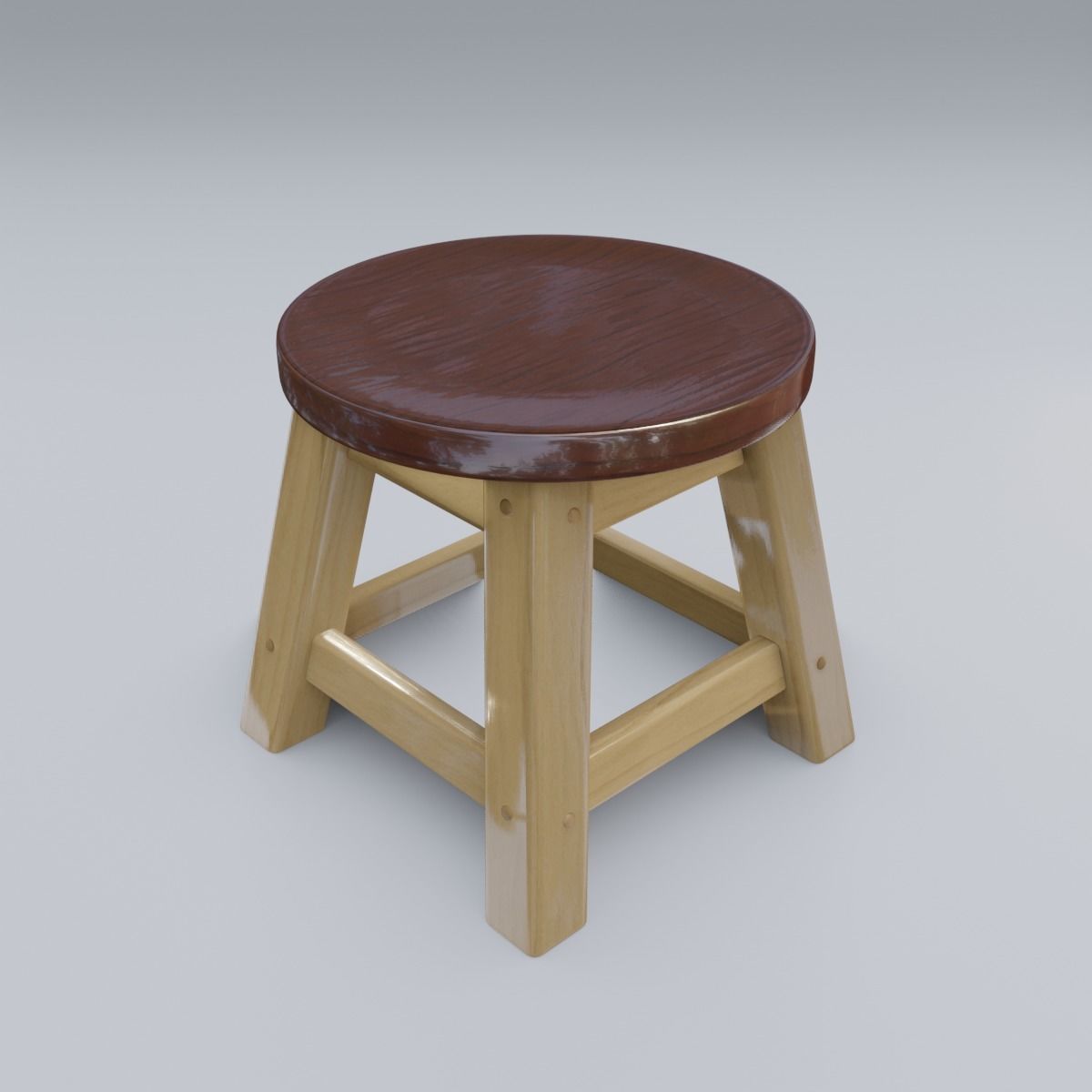 Child Step Stool 3D model_9