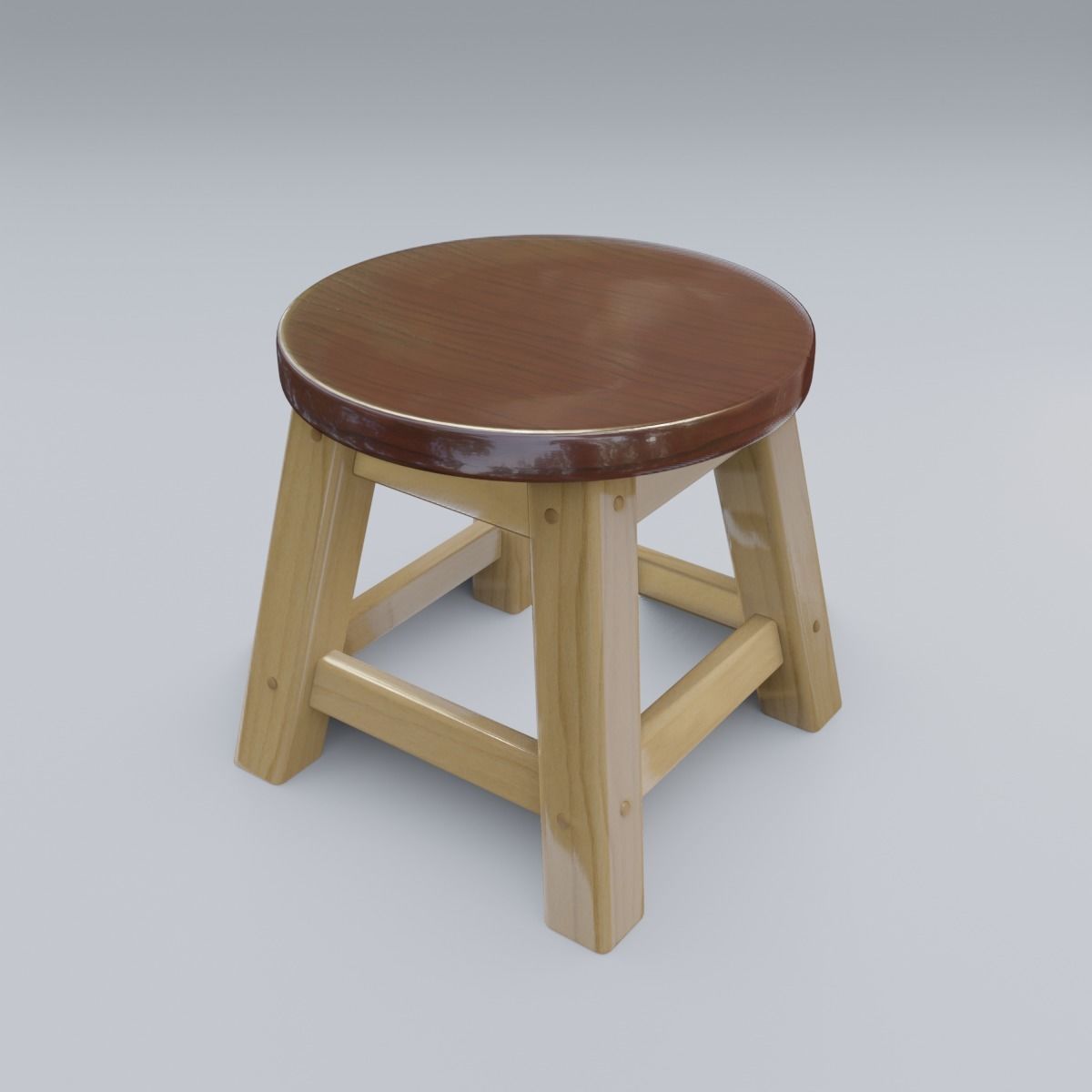 Child Step Stool 3D model_16