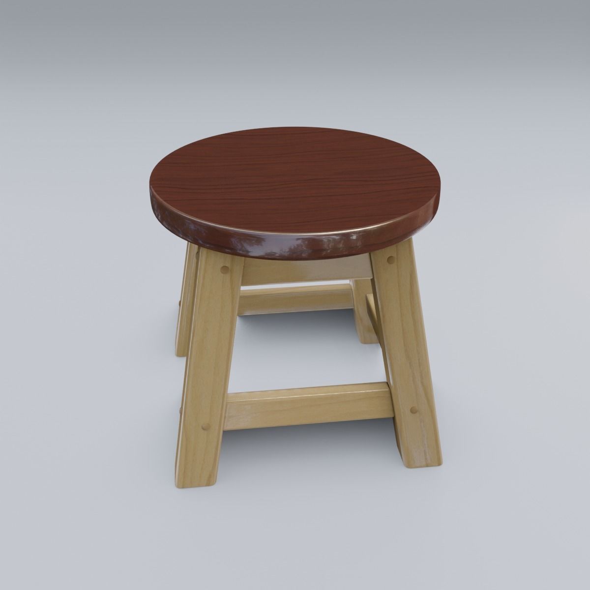 Child Step Stool 3D model_19